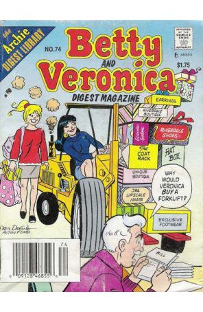 Betty and Veronica Digest Magazine 74 (Newsstand) published by Archie
