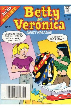 Betty and Veronica Digest Magazine 81 (Newsstand) published by Archie