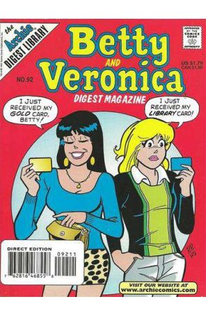 Betty and Veronica Digest Magazine 92 published by Archie