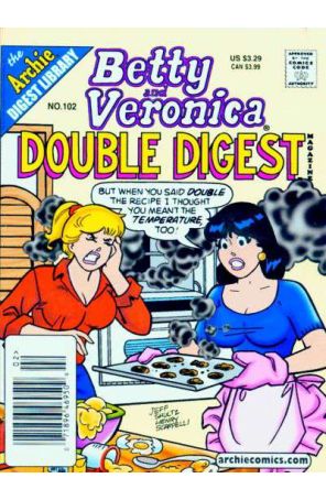 Betty and Veronica Double Digest 102 (Newsstand) published by Archie with cover art by Jeff Shultz