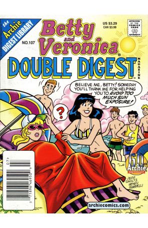 Betty and Veronica Double Digest 107 (Newsstand) published by Archie with cover art by Jeff Shultz