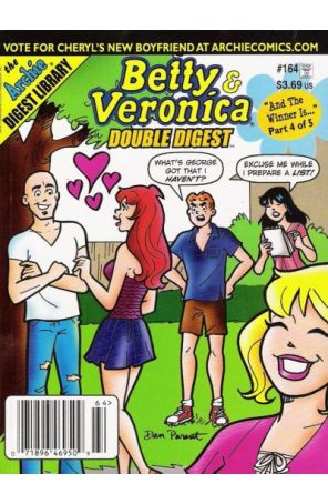 Betty and Veronica Double Digest 164 (Newsstand) published by Archie with cover art by Dan Parent