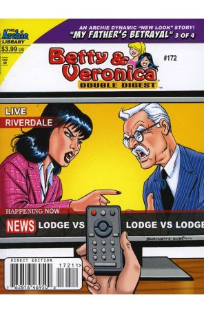 Betty and Veronica Double Digest 172 published by Archie with cover art by Rick Burchett