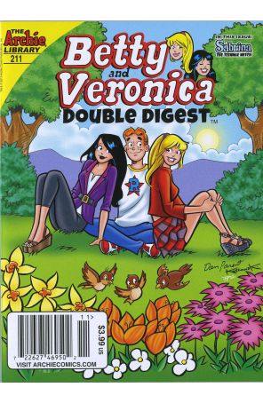 Betty and Veronica Double Digest 211 (Newsstand) published by Archie with cover art by Tito Pena