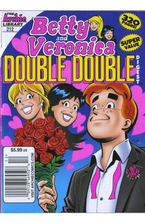 Betty and Veronica Double Digest 212 (Newsstand) published by Archie with cover art by Tito Pena