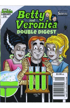Betty and Veronica Double Digest 216 (Newsstand) published by Archie with cover art by Jeff Shultz