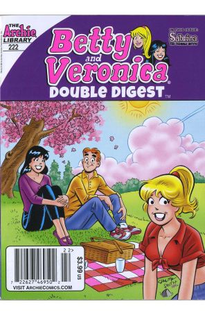 Betty and Veronica Double Digest 222 (Newsstand) published by Archie with cover art by Bob Smith