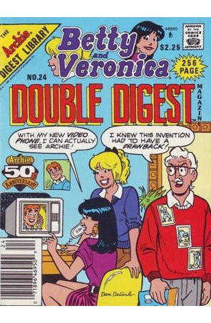 Betty and Veronica Double Digest 24 (Newsstand) published by Archie