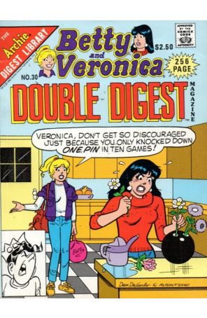 Betty and Veronica Double Digest 30 published by Archie with cover art by Dan DeCarlo