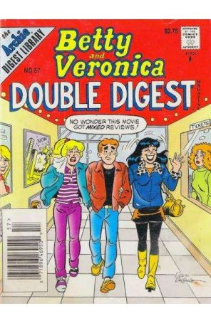 Betty and Veronica Double Digest 57 (Newsstand) published by Archie with cover art by Dan DeCarlo Sr.