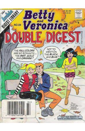 Betty and Veronica Double Digest 84 (Newsstand) published by Archie with cover art by Dan DeCarlo Sr.