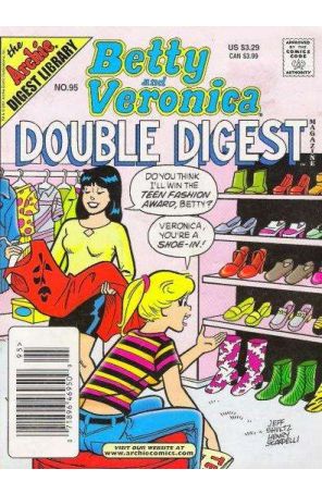 Betty and Veronica Double Digest 95 (Newsstand) published by Archie with cover art by Jeff Shultz