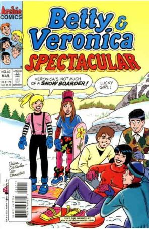 Betty and Veronica Spectacular 40 published by Archie with cover art by Dan DeCarlo