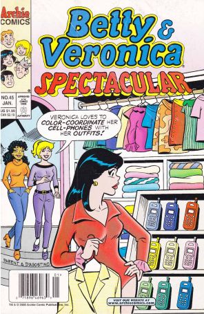 Betty and Veronica Spectacular 45 (Newsstand) published by Archie with cover art by Dan Parent