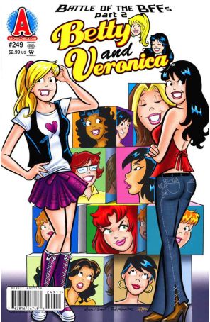 Betty and Veronica 249 published by Archie with cover art by Dan Parent and Rich Koslowski