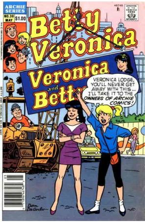 Betty and Veronica 30 (Newsstand) published by Archie with cover art by Dan DeCarlo
