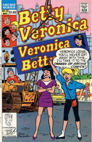 Betty and Veronica 30 published by Archie with cover art by Dan DeCarlo