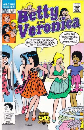 Betty and Veronica 41 published by Archie with cover art by Dan DeCarlo