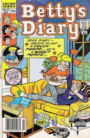 Betty's Diary 18 published by Archie with cover art by Dan DeCarlo