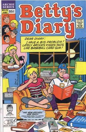 Betty's Diary 25 published by Archie with cover art by Dan DeCarlo
