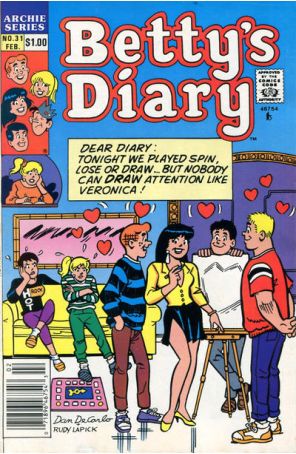 Betty's Diary 31 (Newsstand) published by Archie with cover art by Dan DeCarlo