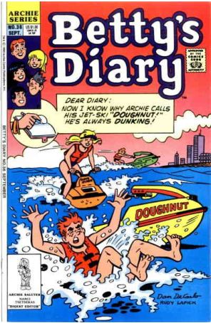 Betty's Diary 36 published by Archie with cover art by Dan DeCarlo