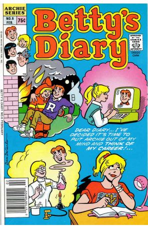 Betty's Diary 6 published by Archie with cover art by Dan DeCarlo