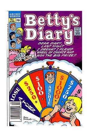 Betty's Diary 7 published by Archie with cover art by Dan DeCarlo