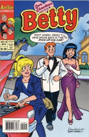 Betty 19 published by Archie with cover art by Dan DeCarlo