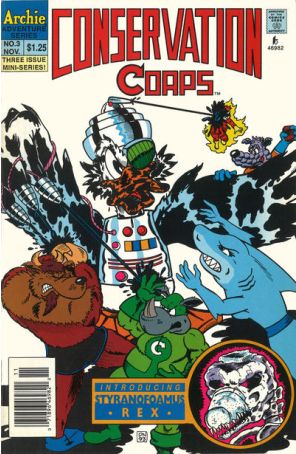 Conservation Corps 3 (Newsstand) published by Archie with cover art by Dan Nakrosis