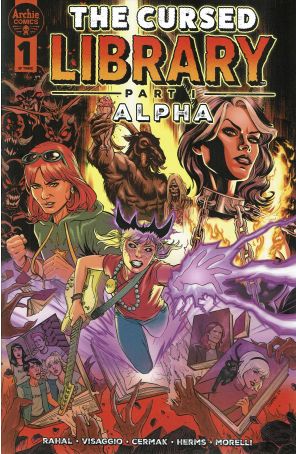 The Cursed Library 1A published by Archie with cover art by Craig Cermak II