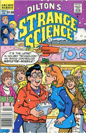 Dilton's Strange Science 4 (Newsstand) published by Archie with cover art by Bill Golliher