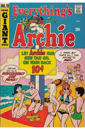 Everything's Archie 10 published by Archie with cover art by Dan DeCarlo