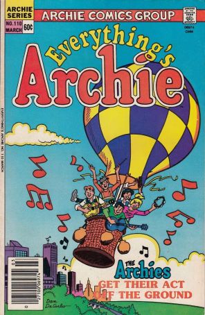Everything's Archie 110 published by Archie with cover art by Dan DeCarlo