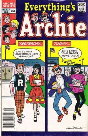 Everything's Archie 127 published by Archie with cover art by Dan DeCarlo