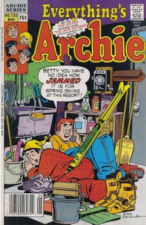 Everything's Archie 135 published by Archie with cover art by Dan DeCarlo