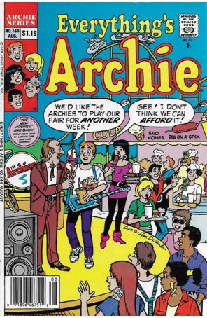 Everything's Archie 144 (Newsstand) published by Archie with cover art by Dan DeCarlo