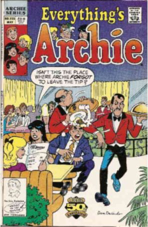 Everything's Archie 155 published by Archie with cover art by Dan DeCarlo