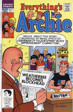 Everything's Archie 156 published by Archie with cover art by Dan DeCarlo