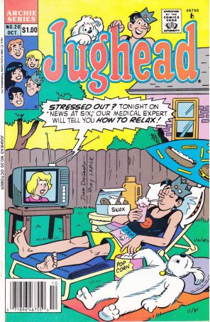Jughead (2nd Series) 20 (Newsstand) published by Archie with cover art by Dan DeCarlo and Rudy Lapick