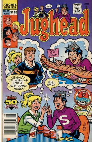 Jughead (2nd Series) 24 (Newsstand) published by Archie with cover art by Rex W. Lindsey