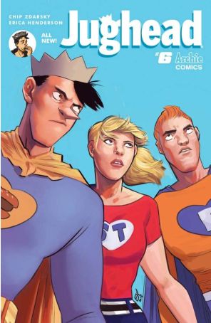 Jughead (3rd Series) 6A published by Archie with cover art by Erica Henderson