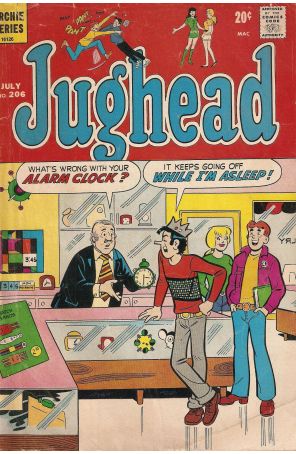 Jughead (Vol. 1) 206 published by Archie with cover art by Dan DeCarlo