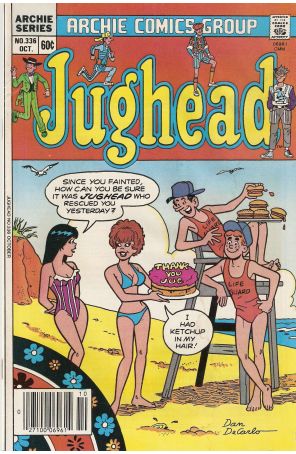 Jughead (Vol. 1) 336 published by Archie with cover art by Dan DeCarlo