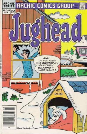Jughead (Vol. 1) 344 published by Archie with cover art by Dan DeCarlo