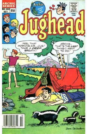 Jughead (Vol. 1) 348 published by Archie with cover art by Dan DeCarlo