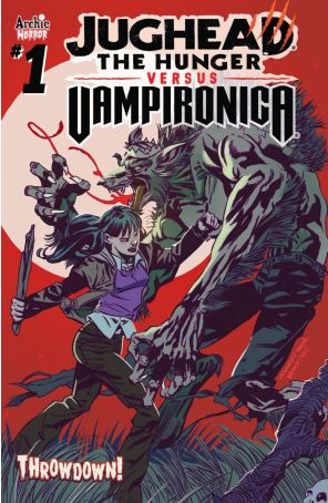 Jughead the Hunger Vs. Vampironica 1A published by Archie with cover art by Pat Kennedy and Tim Kennedy