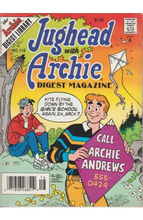 Jughead with Archie Digest Magazine 116 (Newsstand) published by Archie with cover art by Stan Goldberg