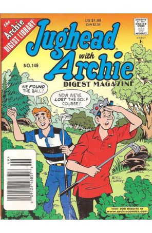 Jughead with Archie Digest Magazine 149 (Newsstand) published by Archie with cover art by Rex W. Lindsey