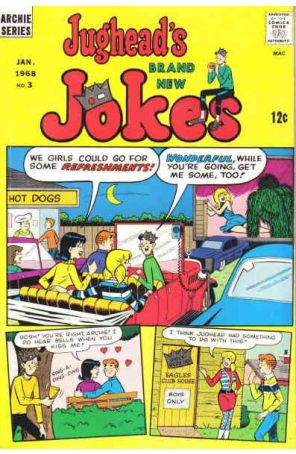 Jughead's Jokes 3 published by Archie with cover art by Gus LeMoine